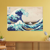De Grote Golf van Kanagawa Canvas Afdruk (Insitu (Woonkamer))