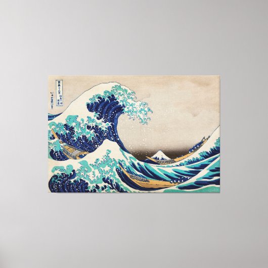 De Grote Golf van Kanagawa Canvas Afdruk (Voorkant)