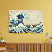 De Grote Golf van Kanagawa Canvas Afdruk (Insitu (Woonkamer))