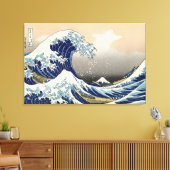 De Grote Golf van Kanagawa Canvas Kunst (Insitu (Woonkamer))