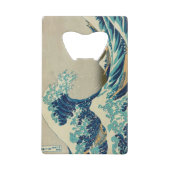 De Grote Golf van Kanagawa Creditkaart Flessenopener (Voorkant)