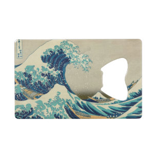 De Grote Golf van Kanagawa Creditkaart Flessenopener