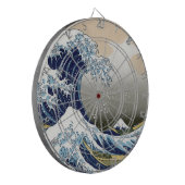 De grote golf van Kanagawa Dartbord (Voorkant Links)