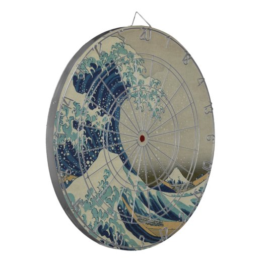 De Grote Golf van Kanagawa Dartbord (Voorkant Links)