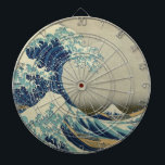 De Grote Golf van Kanagawa Dartbord<br><div class="desc">De Grote Golf van Kanagawa, ook bekend als The Great Wave of eenvoudig The Wave, is een houtsblokafdruk van de Japanse kunstenaar Katsushika Hokusai. Een voorbeeld van ukiyo-e-kunst: het werd ergens tussen 1830 en 1833 gepubliceerd als de eerste in de reeks van Hokusai, zesendertig Uitzichten van de berg Fuji, en...</div>