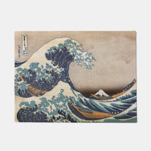 De Grote Golf van Kanagawa Deurmat