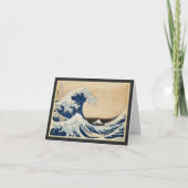De Grote Golf van Kanagawa door Hokusai Bedankkaart (Voorkant)