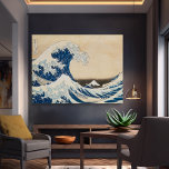 De Grote Golf van Kanagawa door Hokusai Canvas Afdruk<br><div class="desc">Dit ontwerp toont "De Grote Golf van Kanagawa" van de Japanse kunstenaar Hokusai.</div>