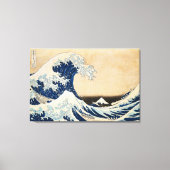 De Grote Golf van Kanagawa door Hokusai Canvas Afdruk (Voorkant)