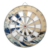 De Grote Golf van Kanagawa door Hokusai Dartbord (Voorkant)