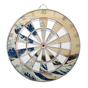 De Grote Golf van Kanagawa door Hokusai Dartbord