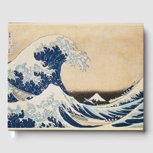 De Grote Golf van Kanagawa door Hokusai Gastenboek (Voorkant)