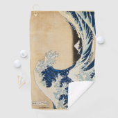 De Grote Golf van Kanagawa door Hokusai Golfhanddoek (Insitu)