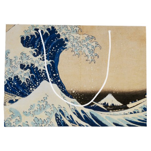 De Grote Golf van Kanagawa door Hokusai Groot Cadeauzakje (Achterkant)