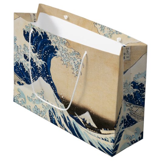 De Grote Golf van Kanagawa door Hokusai Groot Cadeauzakje (Voorkant Gekanteld)