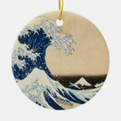 De Grote Golf van Kanagawa door Hokusai Keramisch Ornament (Voorkant)