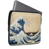 De Grote Golf van Kanagawa door Hokusai Laptop Sleeve (Voorkant Rechts)