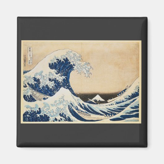 De Grote Golf van Kanagawa door Hokusai Magneet (Voorkant)
