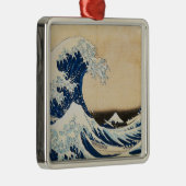 De Grote Golf van Kanagawa door Hokusai Metalen Ornament (Rechts)