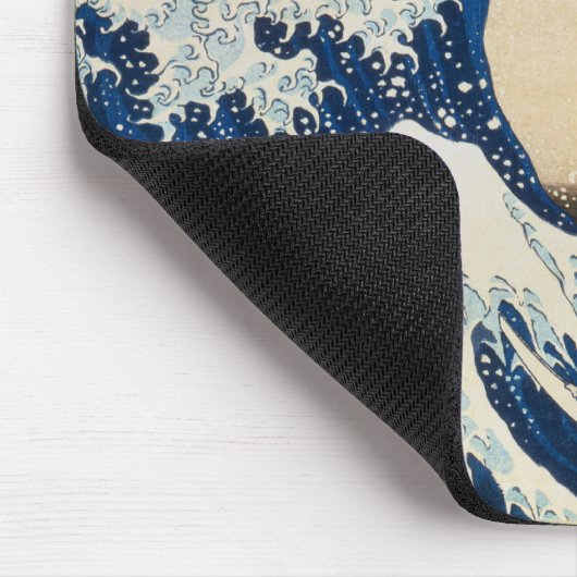 De Grote Golf van Kanagawa door Hokusai Muismat (Hoek)