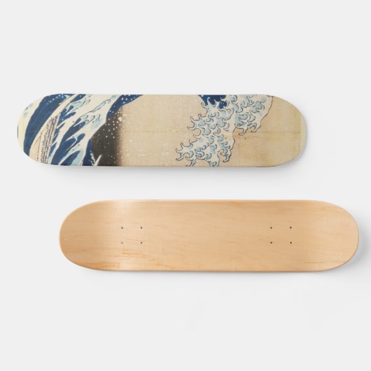 De Grote Golf van Kanagawa door Hokusai Persoonlijk Skateboard (Horizontaal)