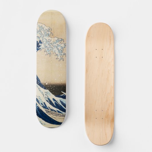 De Grote Golf van Kanagawa door Hokusai Persoonlijk Skateboard (Voorkant)