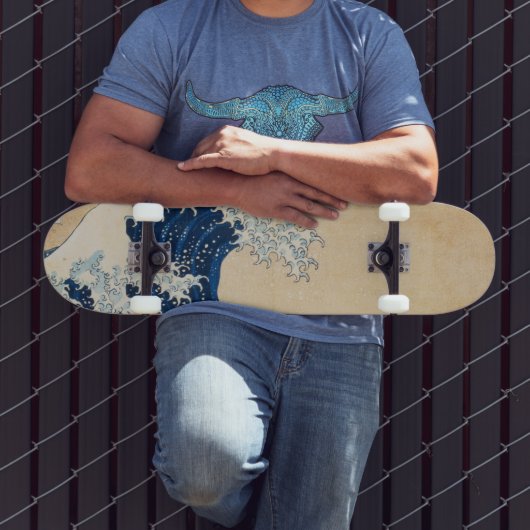 De Grote Golf van Kanagawa door Hokusai Persoonlijk Skateboard (Buiten 3)