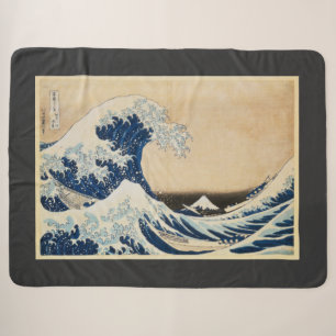 De Grote Golf van Kanagawa door Hokusai Sherpa Deken