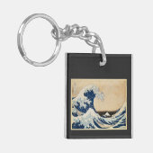 De Grote Golf van Kanagawa door Hokusai Sleutelhanger (Voorkant Links)