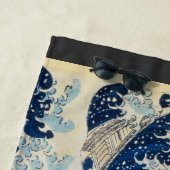 De Grote Golf van Kanagawa door Hokusai Strandlaken (In situ)