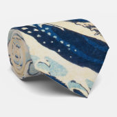 De Grote Golf van Kanagawa door Hokusai Stropdas (Opgerold)