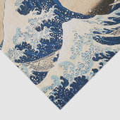 De Grote Golf van Kanagawa door Hokusai Tissuepapier (Detail)