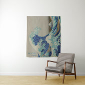 De grote golf van Kanagawa door Hokusai Wandkleed (In situ)