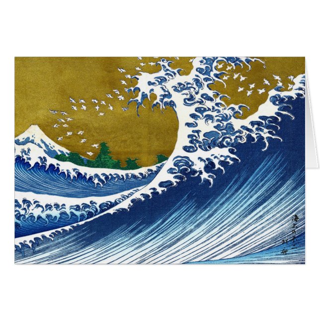 De grote golf van Kanagawa door Katsushika Hokusai (Voorkant Horizontaal)