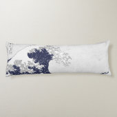 De Grote Golf van Kanagawa door Katsushika Hokusai Lichaamskussen (Achterkant)