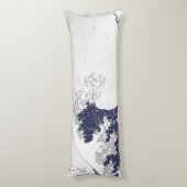 De Grote Golf van Kanagawa door Katsushika Hokusai Lichaamskussen (Achterkant (Verticaal))