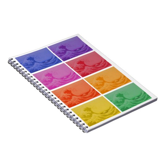 De Grote Golf van Kanagawa door Katsushika Hokusai Notitieboek (Rechterzijde)