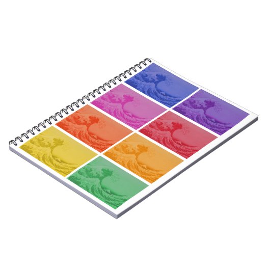 De Grote Golf van Kanagawa door Katsushika Hokusai Notitieboek (Linkerzijde)