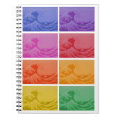 De Grote Golf van Kanagawa door Katsushika Hokusai Notitieboek (Voorkant)