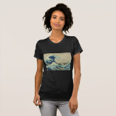 De Grote Golf van Kanagawa door Katsushika Hokusai T-shirt (Voorkant volledig)