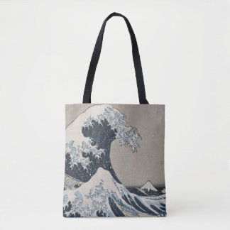 De Grote Golf van Kanagawa door Katsushika Hokusai Tote Bag
