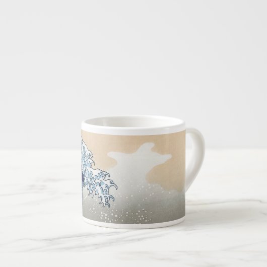 De grote golf van Kanagawa Espresso Kop (Voorkant rechts)