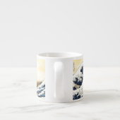 De Grote Golf van Kanagawa Espresso Kop (Achterkant)