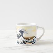 De Grote Golf van Kanagawa Espresso Kop (Rechts)