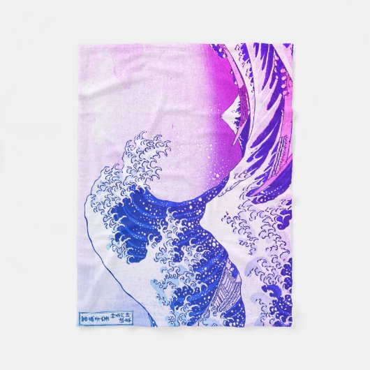 De grote golf van Kanagawa Fleece Deken (Voorkant)