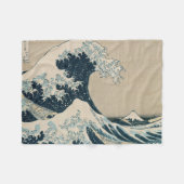 De Grote Golf van Kanagawa Fleece Deken (Voorkant (Horizontaal))