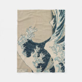 De Grote Golf van Kanagawa Fleece Deken (Voorkant)