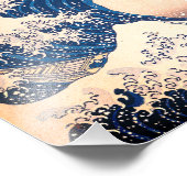 De grote golf van Kanagawa Foto Afdruk (Hoek)