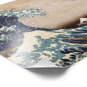 De Grote Golf van Kanagawa Foto Afdruk (Hoek)