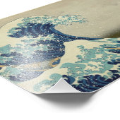 De Grote Golf van Kanagawa Foto Afdruk (Hoek)